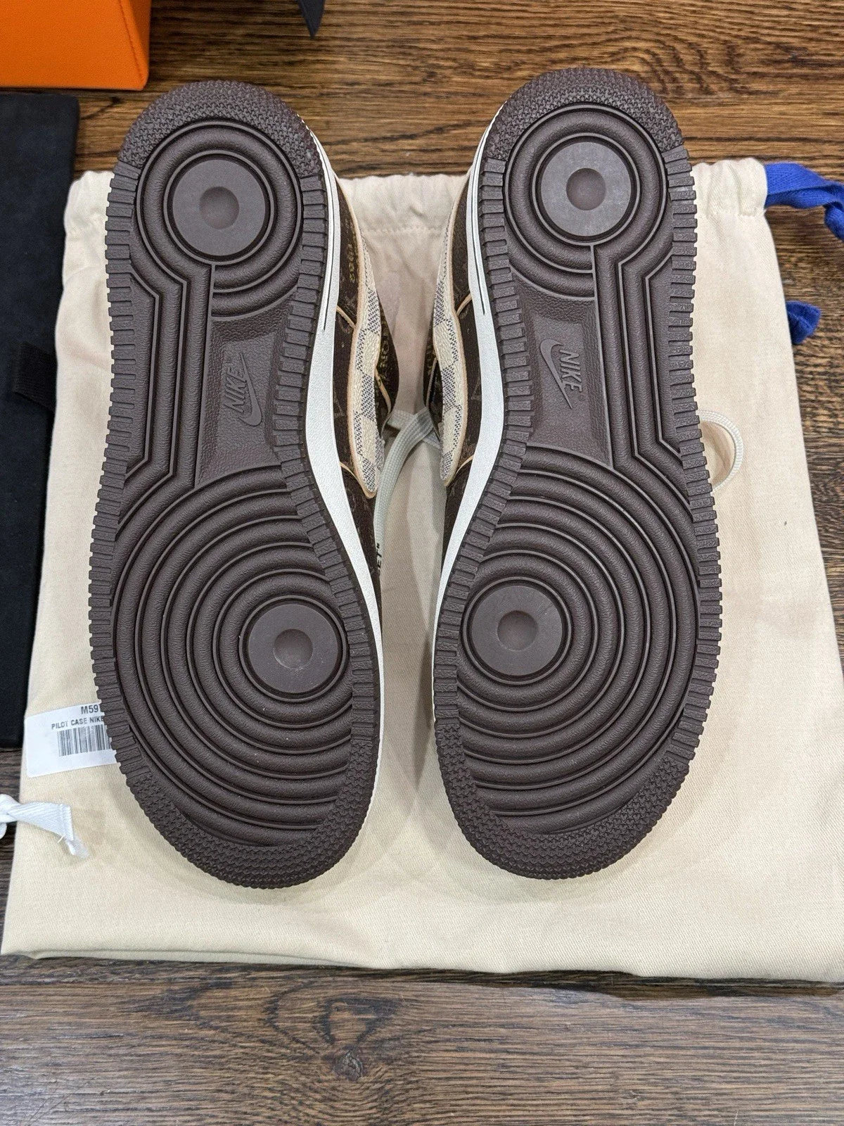 Louis Vuitton x Nike Air Force 1 Low 'Monogram Brown Damier Azur'