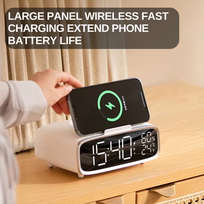 GlowCharge Clock - Wireless Charger & Bluetooth Speaker
