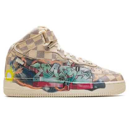 Louis Vuitton x Nike Air Force 1 Mid ‘By Virgil Abloh Graffiti’