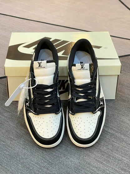 Louis Vuitton x Nike Air Jordan 1 Low “Panda Monogram” (Custom)