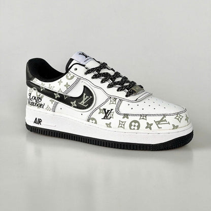 Louis Vuitton x Nike Air Force 1 Monogram Black Edition (Custom)