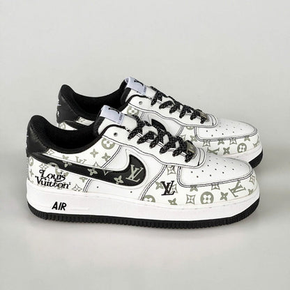 Louis Vuitton x Nike Air Force 1 Monogram Black Edition (Custom)