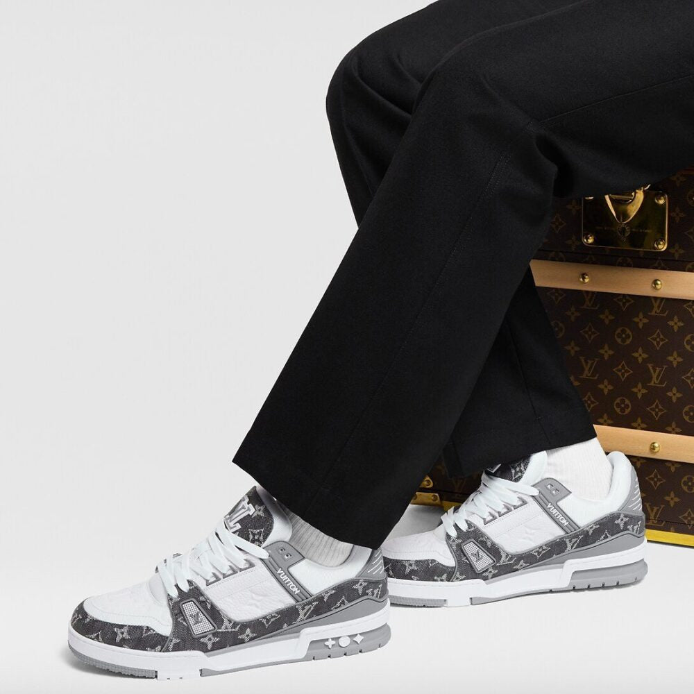 Louis Vuitton LV Trainer Sneaker ‘Denim Monogram Grey’