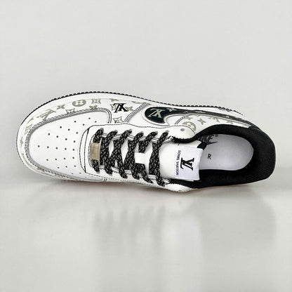 Louis Vuitton x Nike Air Force 1 Monogram Black Edition (Custom)