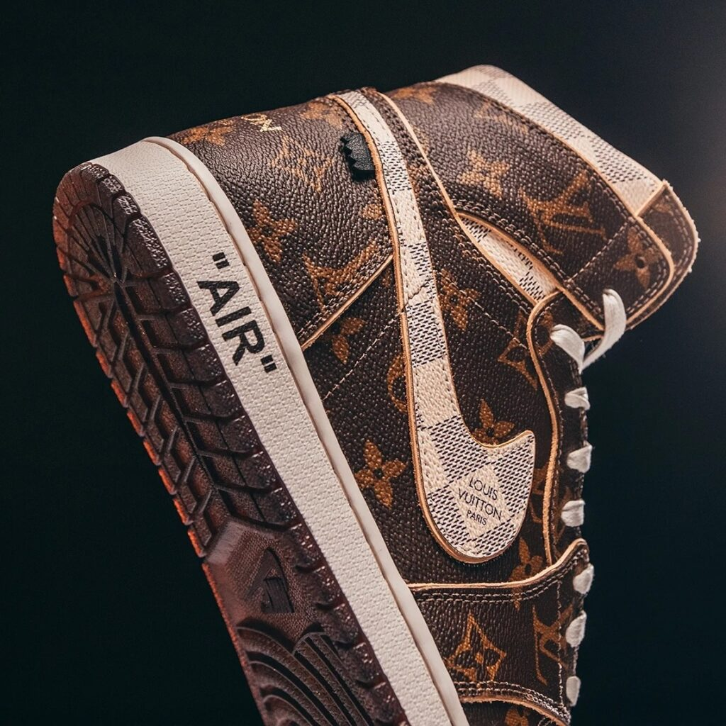 Louis Vuitton x Nike Air Force 1 High ‘Monogram Brown Damier Azur’