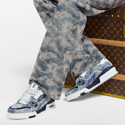 Louis Vuitton LV Trainer Blue #54 Limited