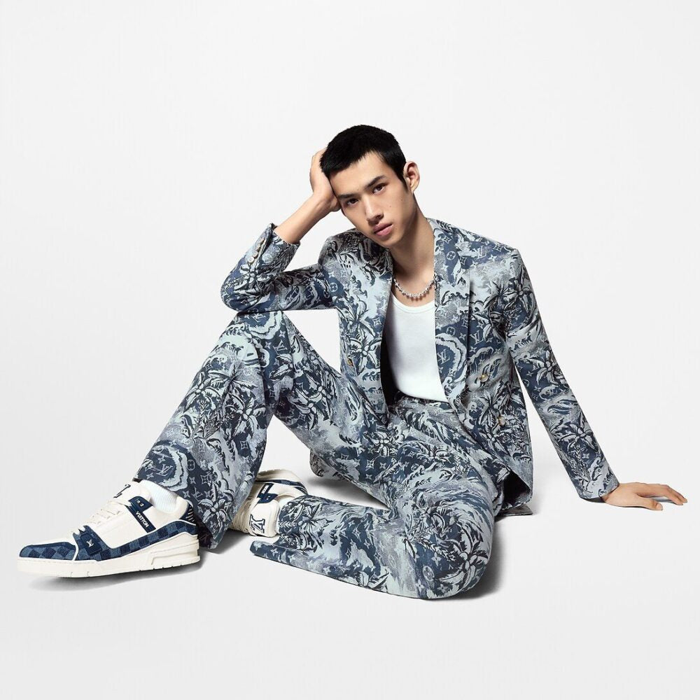 Louis Vuitton LV Trainer Sneaker ‘Damier Denim Blue’